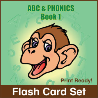 ABC & Phonics Flash Cards, Kinney Brothers Publishing