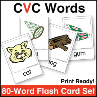 CVC Flash Cards, Kinney Brothers Publishing