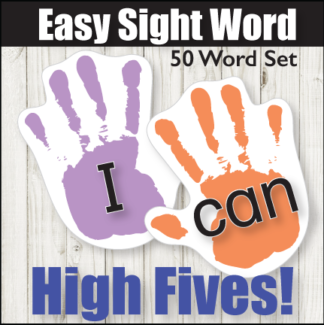 High-Five Easy Sight Word Flash Cards, Kinney Brothers Publishing